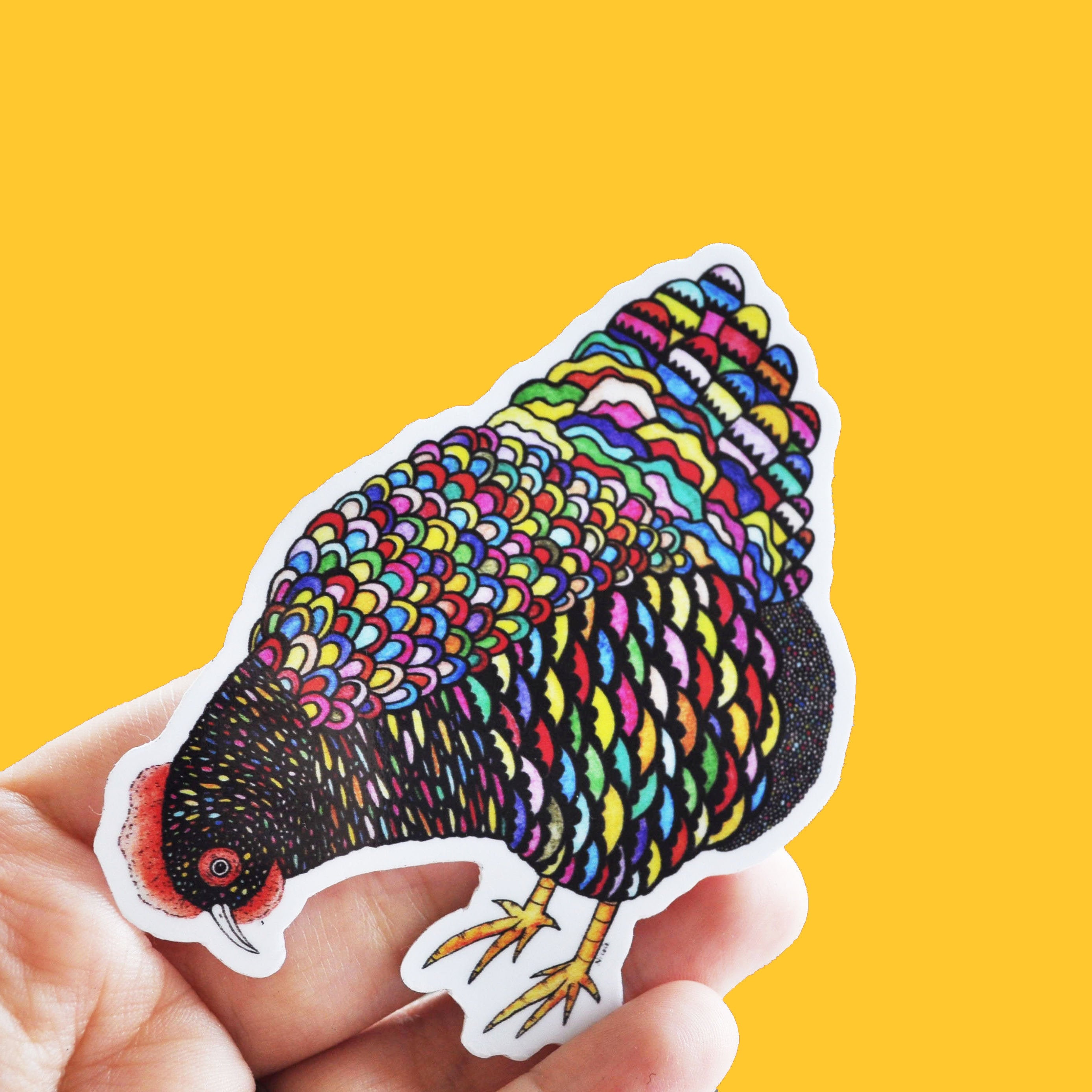 CHICKEN STICKER (waterproof) - Etsy Australia