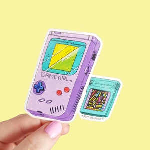 GAME GIRL STICKER (Waterproof) 90s Stickers Collection