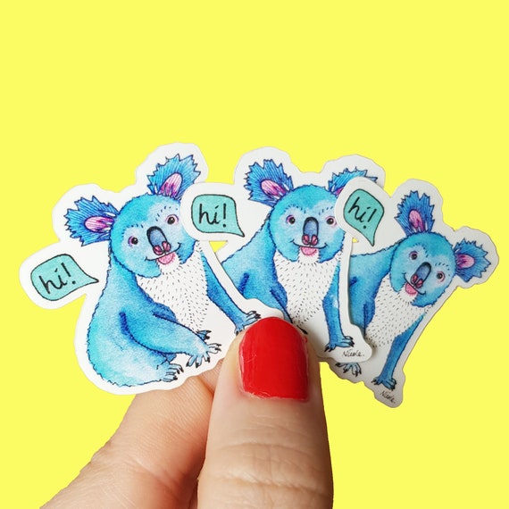 Koala Hipster Fashion Animal Car Bumper Sticker Decal 2/'/' x 6/'/'