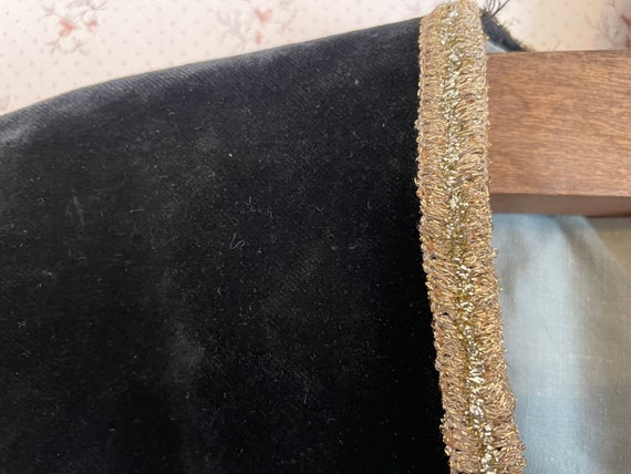 30's Black Velvet Wizard Coat Theater Costume main image 0