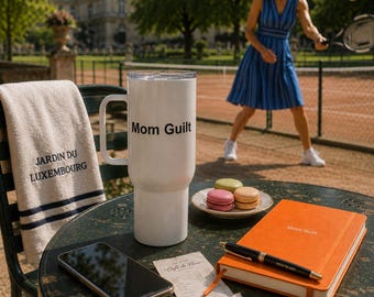 Mom Guilt Travel mug with a handle