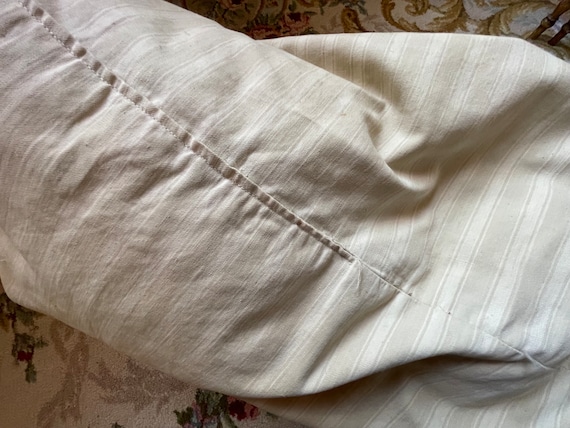 Vintage French Down Heavy Pillow Feather Pillow Insert Grandma Pillow Winter Cushion Bed Chair Sofa Circa 1940 s EVE Etsy