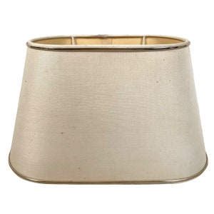 Vintage French Lamp Lampshade Shade Fabric Bedroom Boudoir Office Room Design circa 1970&#39;s / EVE