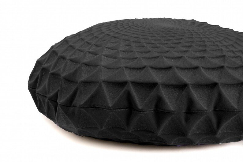 Round Black Pillow Cover 60 Cm 23.6 Inch Boho Chic Home Etsy