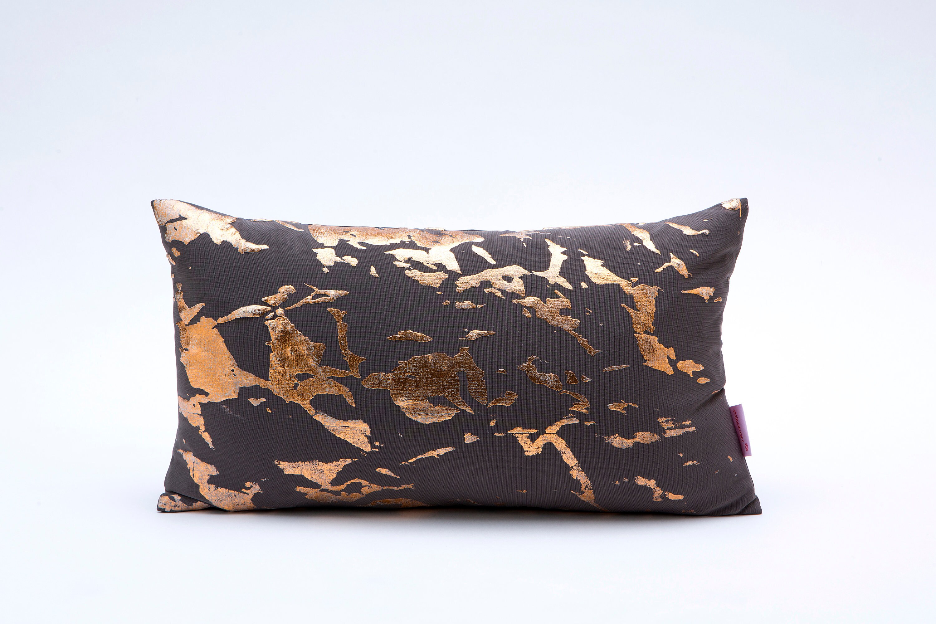 grey copper cushion