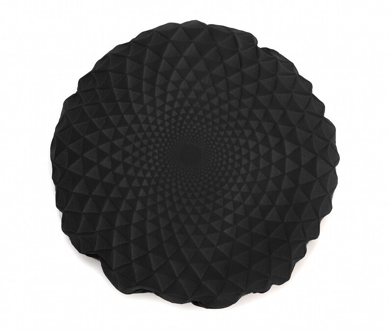 Round Black Pillow Cover 60 Cm 23.6 Inch Boho Chic Home Etsy