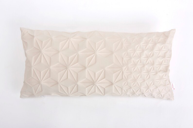 Cream textured pillow cover 30x60 cm 23.6X11.8 Etsy