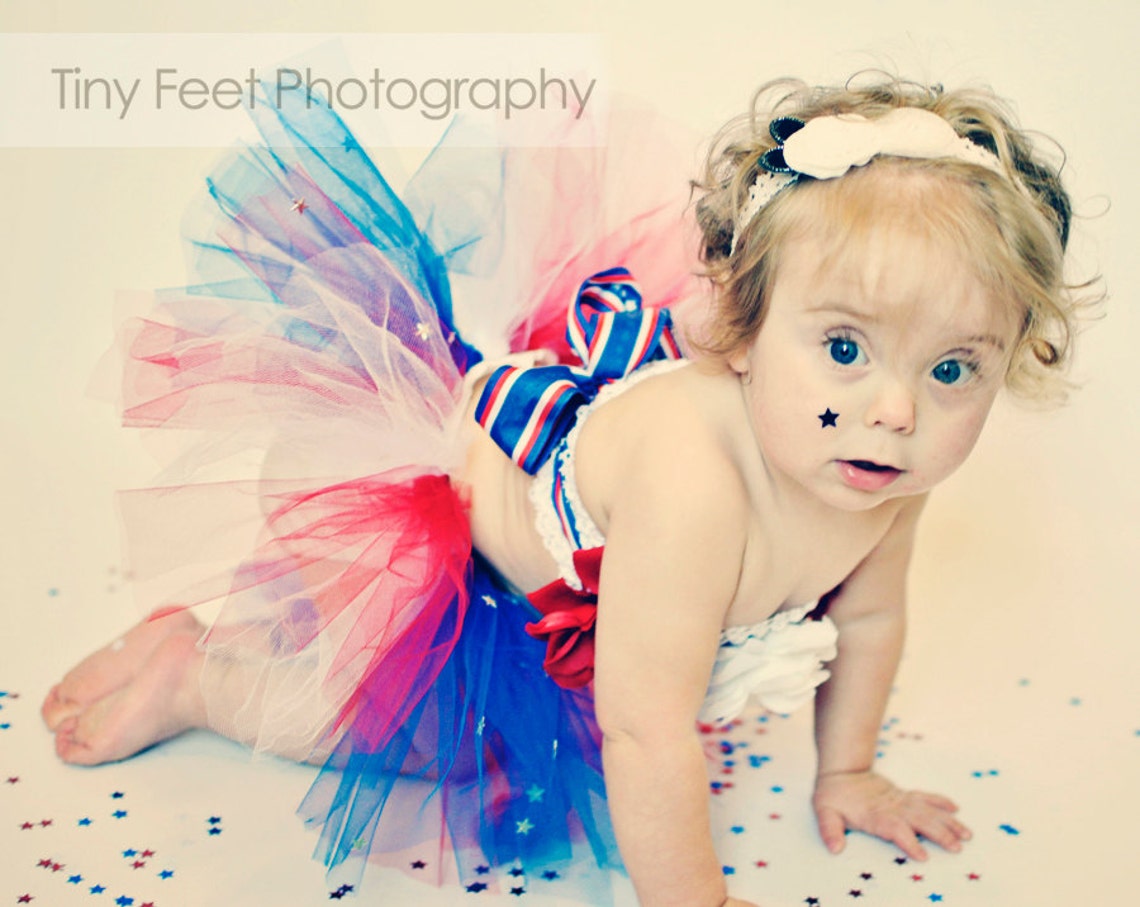 Baby Girl Tutu 4th of July Tutu Red White and Blue Tutu Etsy