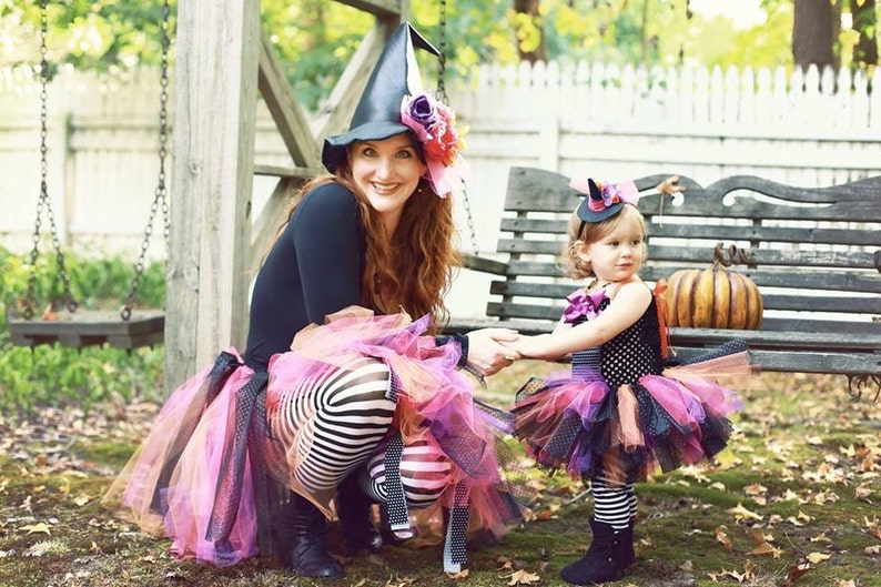 Witch Tutu, Witch Costume, Adult Witch, Baby Witch, Witch Hat, Matching Witch, Mommy and Me, Group Costumes, Adult Tutu, Halloween Tutu 