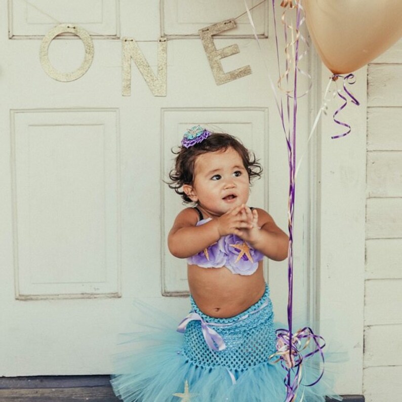 Mermaid Tutu OOC Halloween Costume Mermaid Mermaid Party Mermaid Costume Beach Birthday Ocean Theme Baby Bikini Little Mermaid