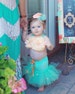Mermaid Tutu, Little Mermaid, Mermaid Costume, Ocean Theme, Beach Theme, Beach Birthday, Photography Prop, Baby Bikini, OOC 