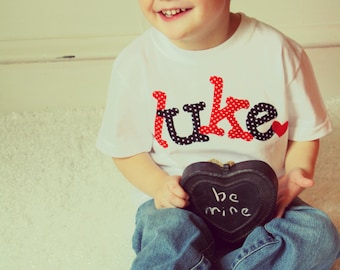 Valentine Shirt, Boys Heart Shirt, Boy Valentine Shirt, Baby Boy Shirt, Custom Shirt, Kids Clothes, Personalized Shirt