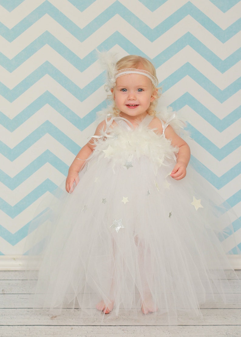 Angel Tutu White Tutu Dress Angel Costume Confirmation Etsy