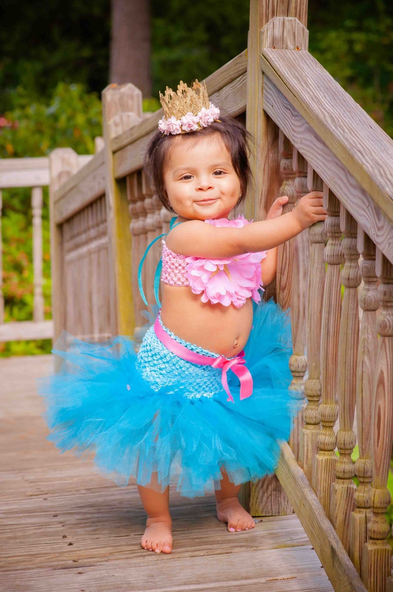 Mermaid Tutu OOC Halloween Costume Mermaid Mermaid Party Mermaid Costume Beach Birthday Ocean Theme Baby Bikini Little Mermaid