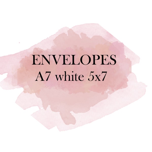 White A7 envelopes