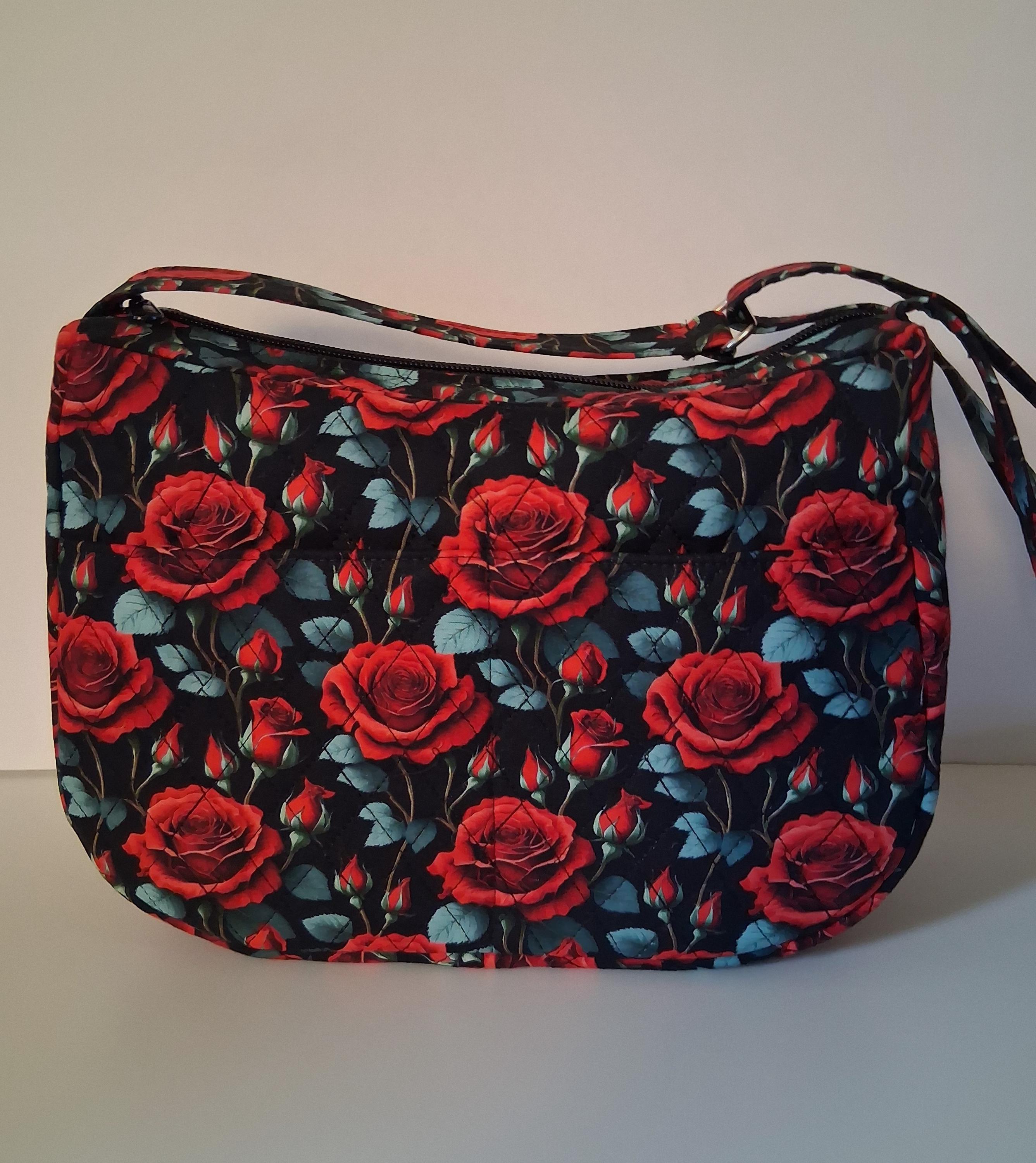 Black Purse With Red Roses - Etsy display picture 2