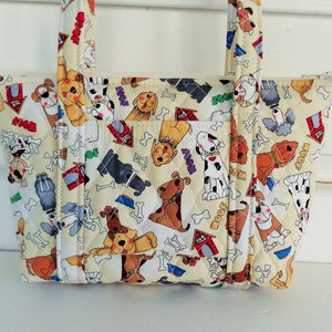 Chiens Chiens Chiens ! Petit sac à main matelassé pour fille