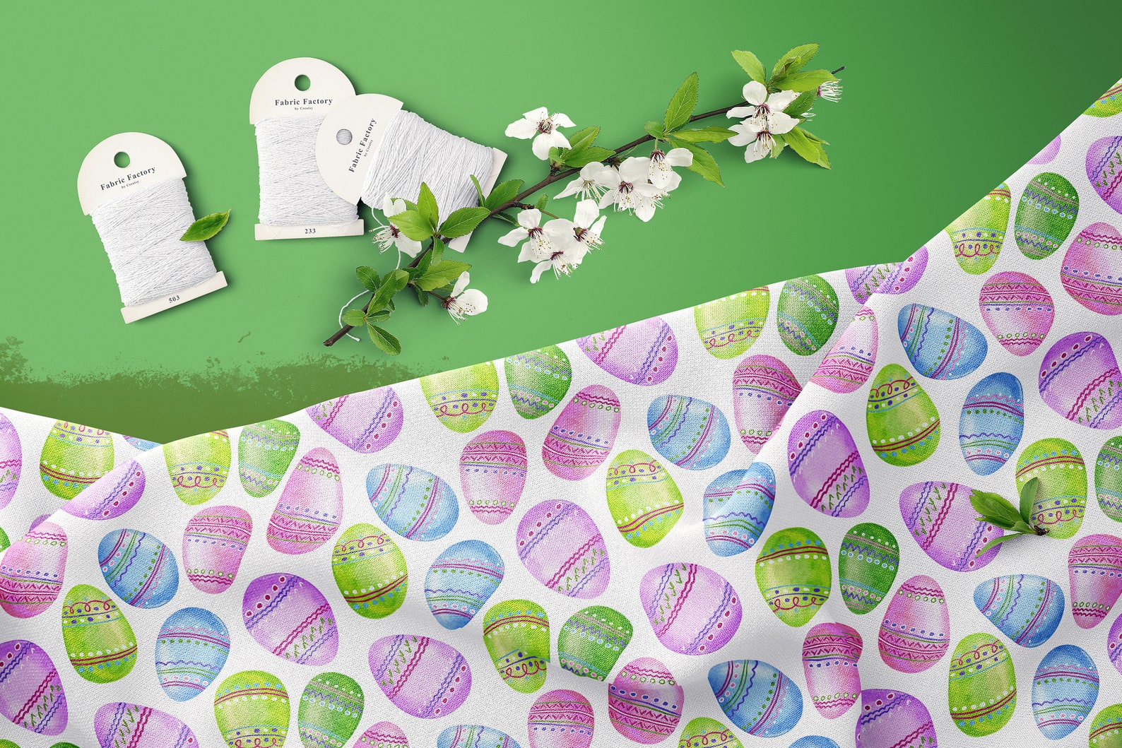 Easter Bunnies Digital Paper, Rainbow Seamless Pattern File, Easter ...
