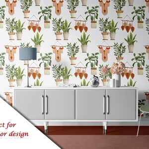 Digital Plants Paper, Potted House Plants Digital Paper, Macrame ...