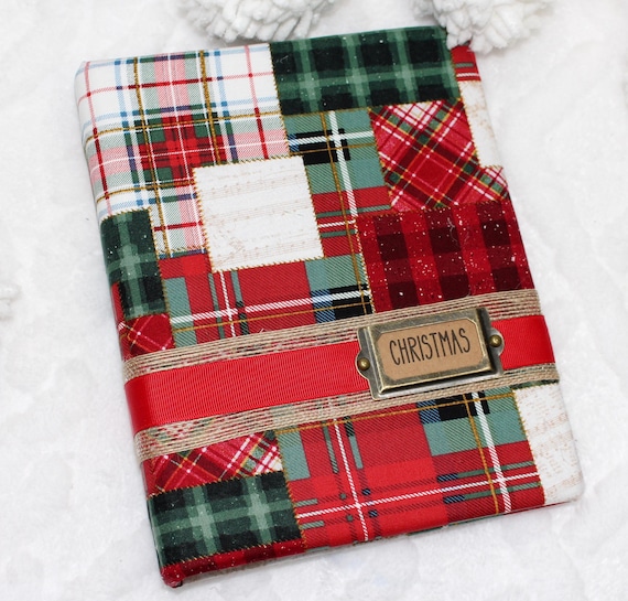 holiday card binder Christmas Card Binder, Rustic Christmas Memory Book, Family Christmas Photo  Album, Past Holiday Christmas Cards Keepsake 3 Ring Binder Plaid