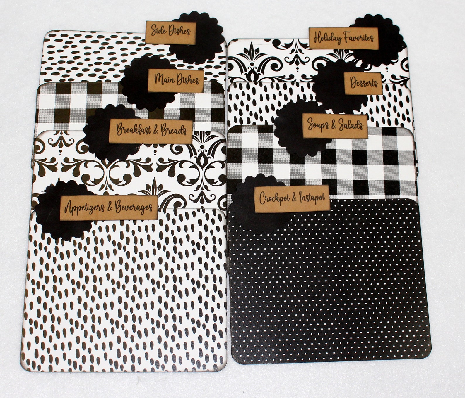 Rustic Recipe Box 4 X 6 Recipe Box Black and White Recipe Etsy