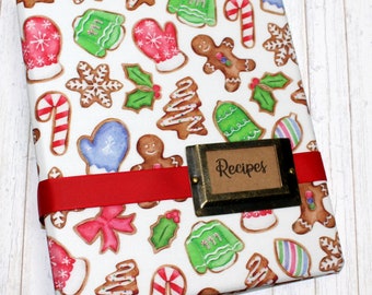 Christmas Recipe Binder, Recipe Dividers, Christmas Family Cookbook, Recipe Journal, 3 Ring Binder, Rustic Christmas, Holidays, personalized