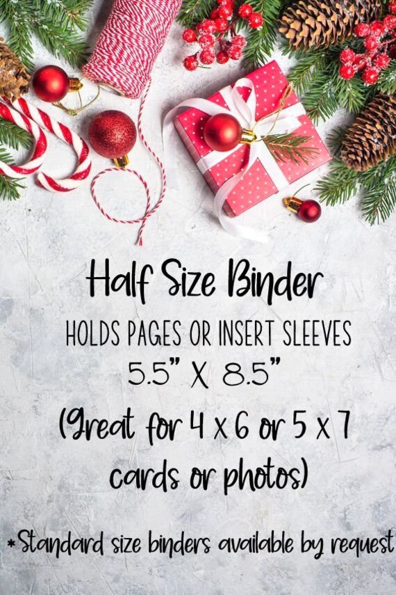 Christmas Photo Album, Christmas Binder, Christmas Card Holder, Christmas  Tree Plaid Decor, Christmas Photos, Organize Holiday Pictures 
