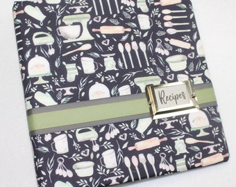 Recipe Binder, Recipe Dividers, Personalized Recipe Book, 3 Ring Recipe Binder, Family Recipe binder, Blank Cookbook, Farmhouse, Custom