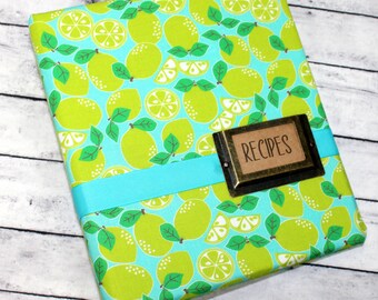 Recipe Binder, Recipe Book Kit, Recipe Notebook, Recipe Dividers, Blank Cookbook, Recipe Pages, Custom Recipe Book, Personalized, Limes