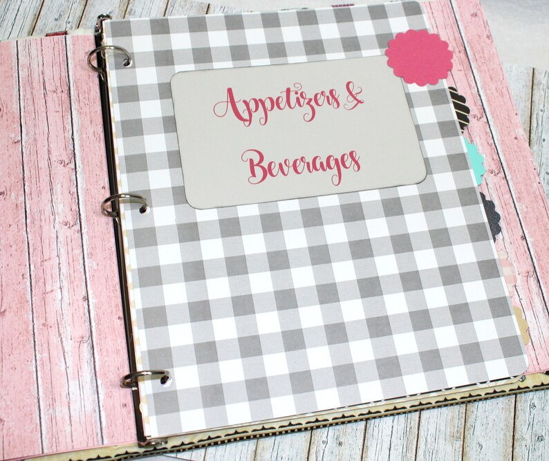 recipe-binder-3-ring-recipe-binder-recipe-organizer-etsy
