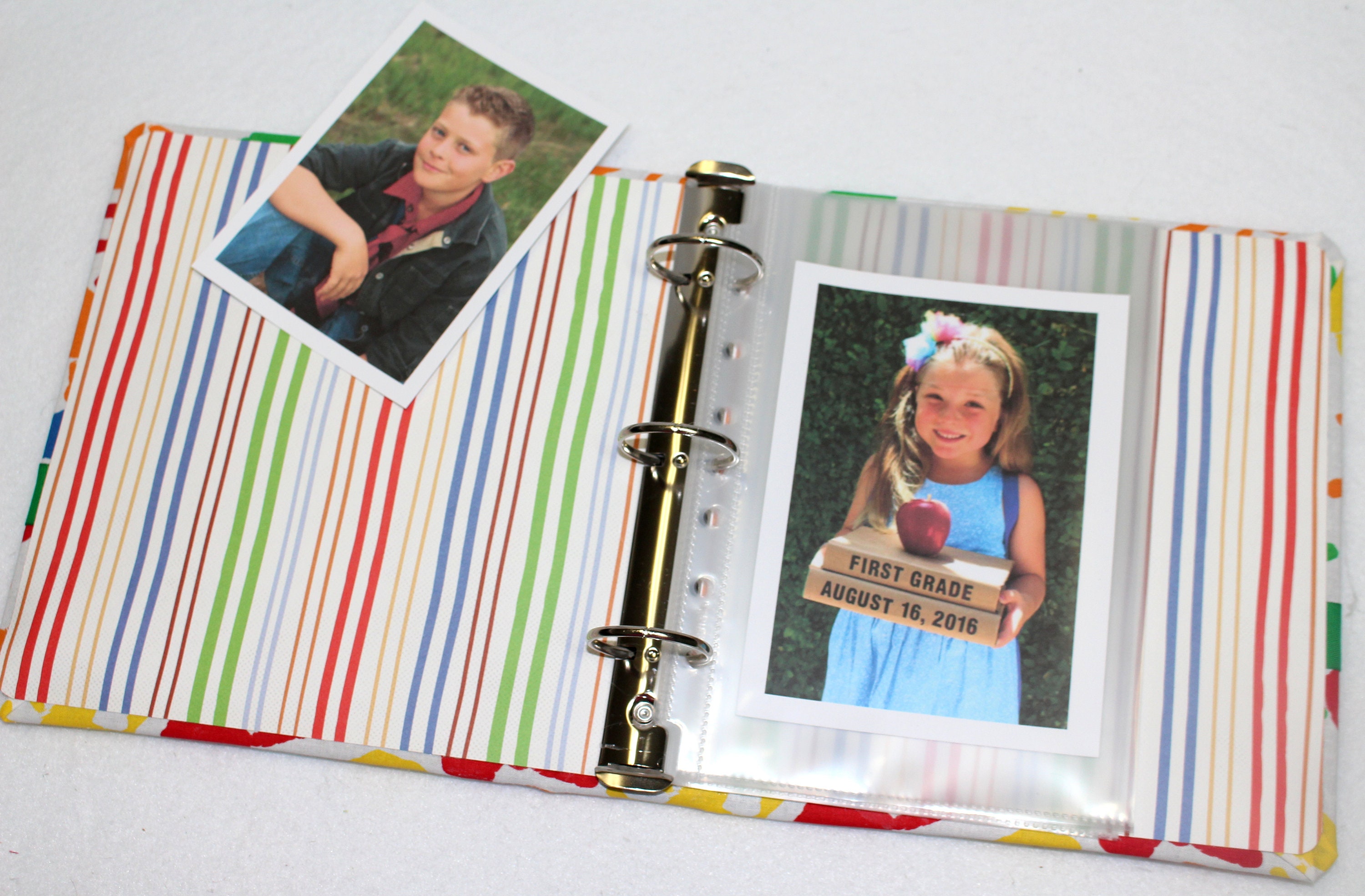 3 Ring Binder, Personalized Binder, Coral and Pink Flowers, Boho