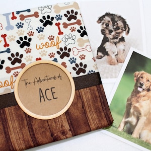 Dog Photo Album, Pet Memory Book, Dog Memorial Book, Puppy Scrapbook, Personalized Dog Photo Album, Pet Loss keepsake, Custom Dog Mom gift