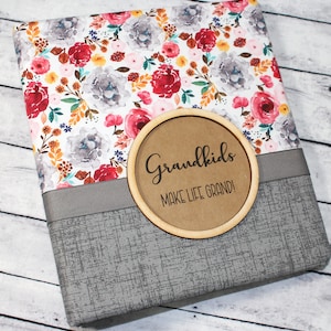Grandkids Photo Album, Pictures of Grandchildren, gift from grandkids, Small Photo Album Scrapbook, grandma gift, Grandkids make life grand