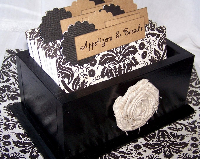 Recipe box divider labels