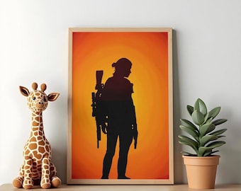 Arte de fan de Ellie Williams The Last of Us II, impresión digital, recuerdos de videojuegos