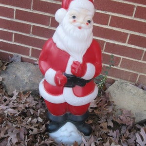 Vintage Santa Claus, Blow Mold Santa, Retro Santa Clause, Light Up Christmas Decor, Vintage Decor, Christmas Blow Mold, Christmas Decoration