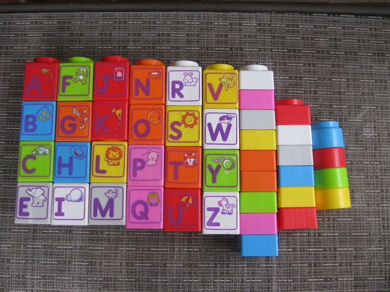 Vintage Alphabet Blocksretro Alphabet Blocksretro ABC Etsy