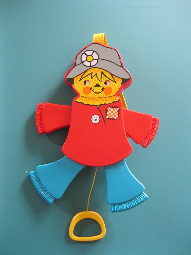 Scarecrow Crib Pull Toy Fisher Price Children S Toy Baby Etsy