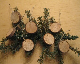 26 Tree Slice Blanks-Shower Favors-Wood Ornaments-Wood Slice Blanks-Blank Gift Tags-Rustic Ornaments-Wood Slice Gift Tags-Wood Favors #35