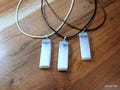 Choose Selenite or Selenite with Amethyst Pendant, Raw White Crystal Necklace Healing Stone with free adjustable Cord