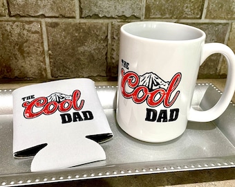 Enfriador de latas de bebidas The Cool Dad. Taza de 444 ml. Neopreno. Funda para latas. Cozie. Coors
