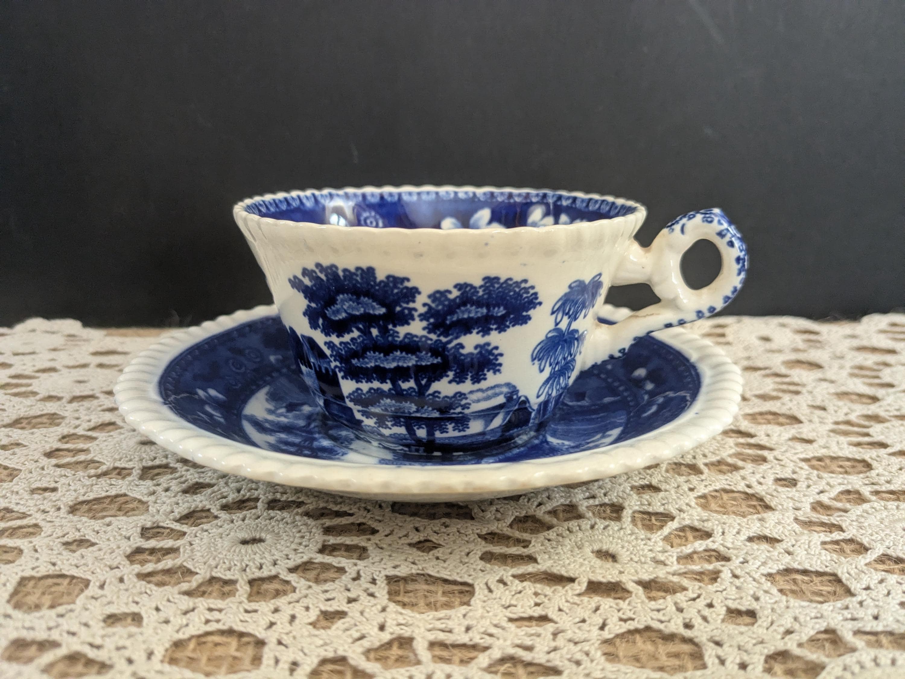 イギリスSPODEスポードTOWERタワープレート6枚セット ブルー SPODE