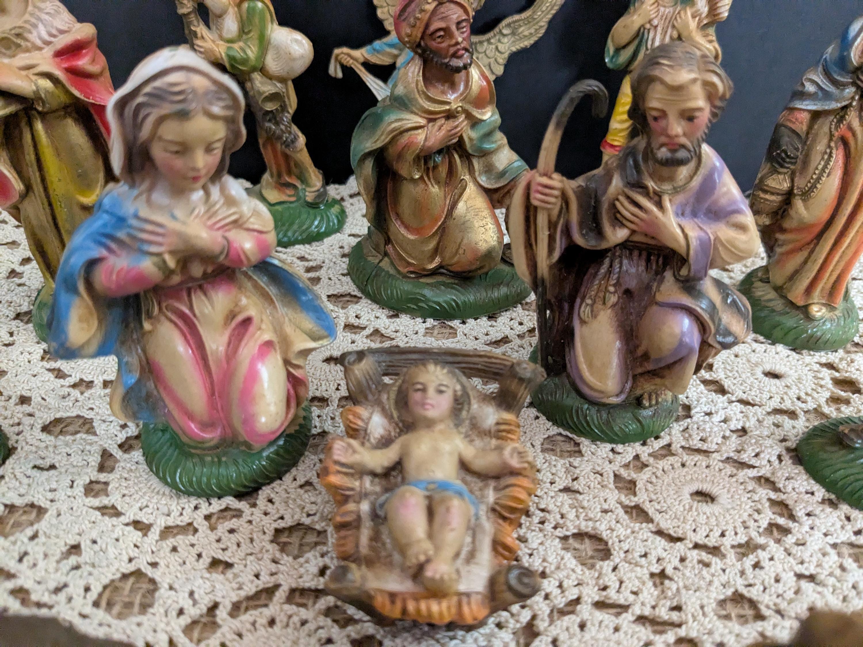 イタリア製プレゼピオ(キリスト降誕)　　　　　　　イエス、マリア、ヨゼフ、ひつじ イタリア製プレゼピオ(キリスト降誕) イエス、マリア、ヨゼフ、ひつじ