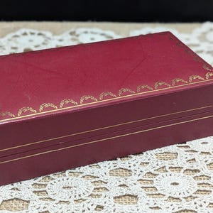 Vintage Cartier Red and Gold Empty Eye Glass/Sunglass Case Box / C0712 Empty Glasses box