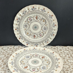 Vintage Copeland Spode Florence English Pair of 10 1/4&quot; Plates / Copeland Spode c. 1930&#39;s