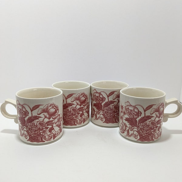 Red Transferware - Etsy