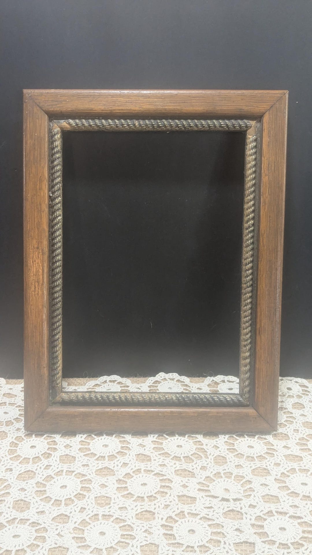 Traditional Frames Antique Primitive Wood and Metal Frame / Farmhouse Wall Decor - Etsy