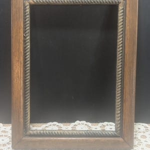 Antique Primitive Wooden Frame / Farmhouse Wall Decor