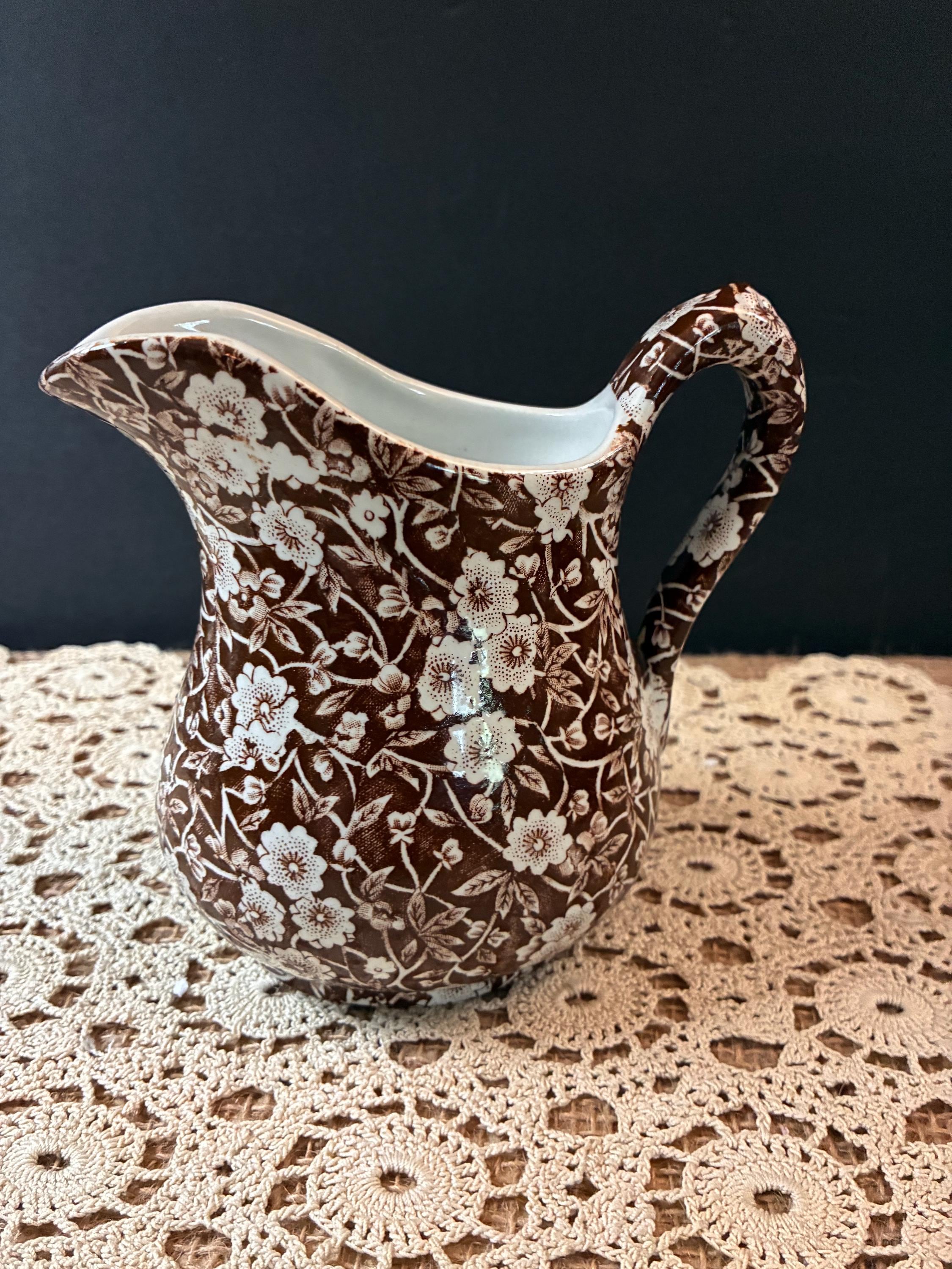 Burleigh＊Brown Calico＊Cake plate・* 【希少品】 Burleigh Brown Calico - Etsy