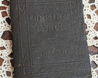 Antique Christmas Carol by Charles Dickens / Little Leather Library
